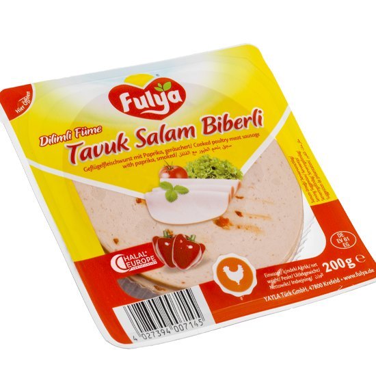 Geflügel Fleischwurst mit Paprika - 200g